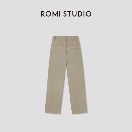 ROMI STUDIO极简夏季新款全棉直筒立体挺括修身长裤 RW25SXT0092【发货时效25天】 商品图1