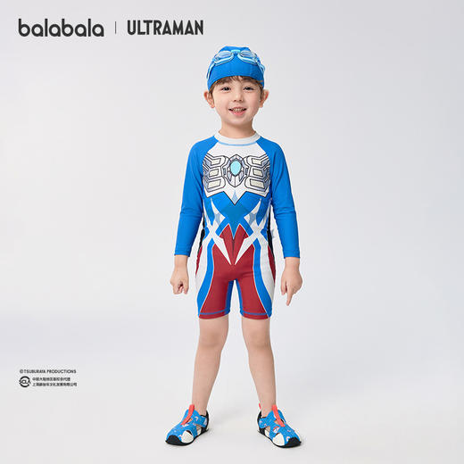 【奥特曼IP商场同款】巴拉巴拉儿童连体泳衣男童泳装防晒耐氯舒适 商品图1