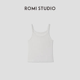 ROMI STUDIO“Clean fit”轻柔肤感纯棉针织吊带背心 RW25SS40105