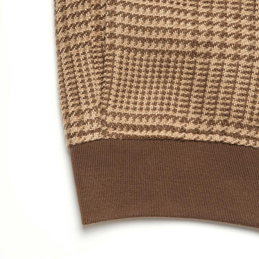 ROMI STUDIO“old money”精纺羊毛短款立领格纹夹克外套23AWW529 商品图4