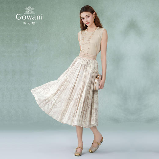 乔万尼香槟色新品百搭背心上衣EM2M892 商品图2