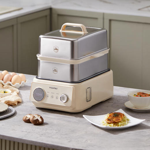 海牌电蒸锅多功能家用三层不锈钢蒸笼_HP-Z16D【K】 商品图1