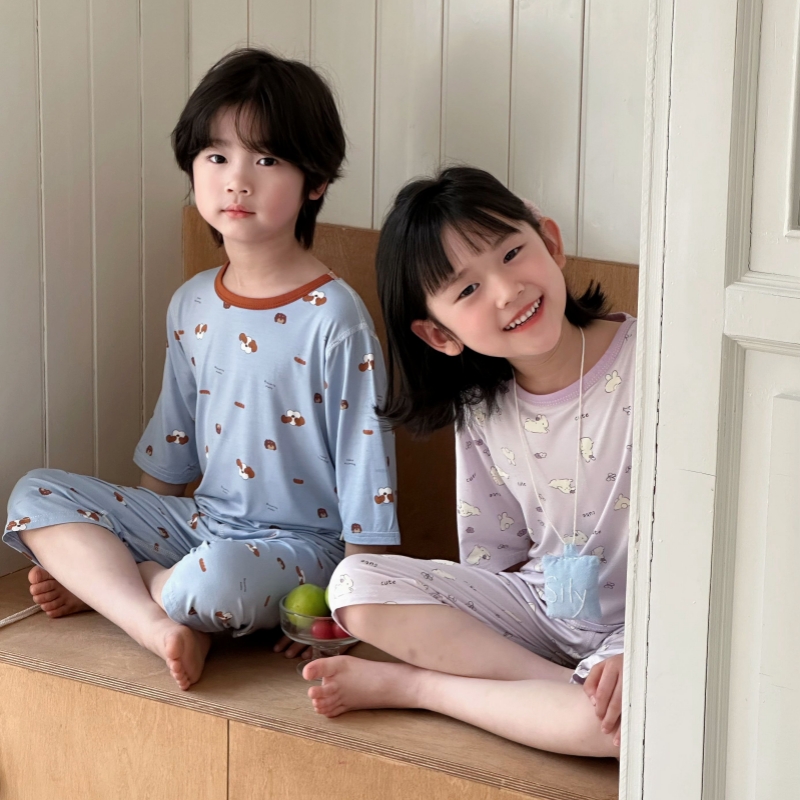 【39元/套】儿童卡通莱赛尔居家服丨7A抗菌 天丝触感，会行走的“空调”