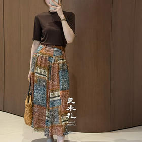 【现货】良木礼纯棉半身长裙（66611）