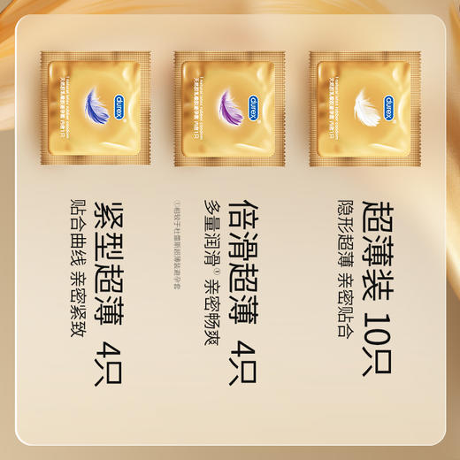 durex杜蕾斯超薄尊享三合一18只装 商品图1