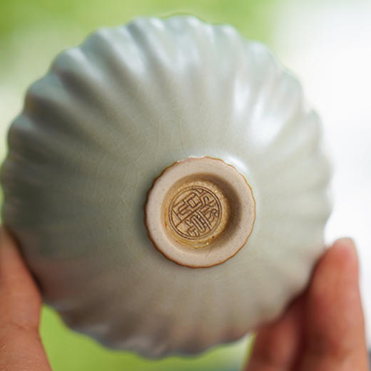 仿古天青莲花单杯 商品图4