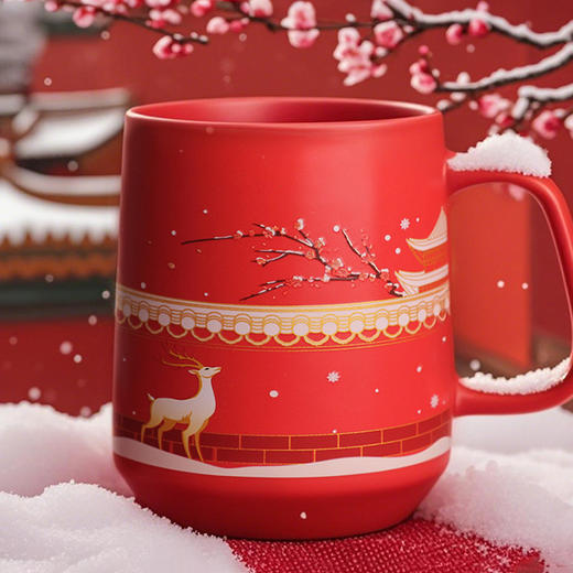 紫禁瑞雪温感变色马克杯 故宫雪 温感杯 文创杯子 醴陵精品陶瓷 商品图5