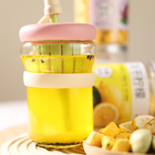【4瓶特惠装！买就送玻璃杯+礼袋】五虎冻干鲜果茶 金桔 柠檬 百香果 小青桔  即冲即饮 酸甜好味道 轻松实现果茶自由 商品图6