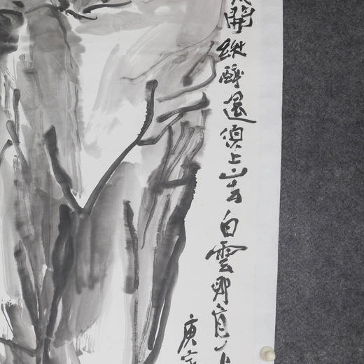 陈侗《和尚》国画原作180CM*48.5CM 手绘宣纸作品【GH0515】 商品图4