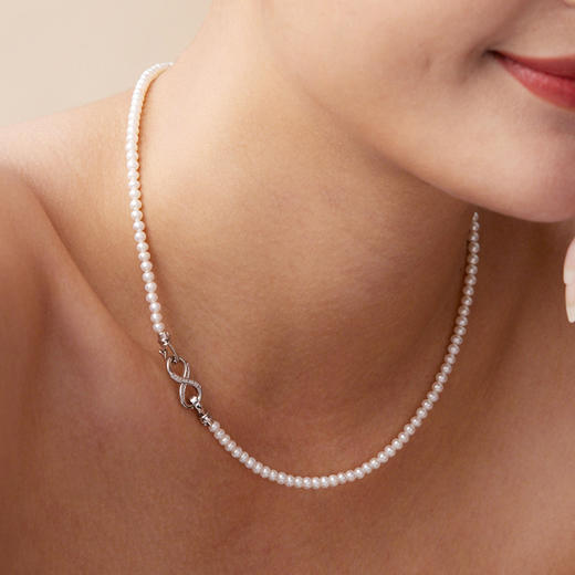 【石榴婆专享】Manreya玛芮雅“叠·变”珍珠水晶双层项链礼盒，礼盒+礼袋 商品图5