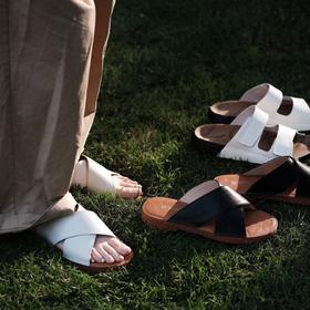 猫太推荐—‭觅槿M.DINN 罗马凉鞋凉拖鞋 鞋面优质牛皮   （拍大一码）    夏日马卡龙系