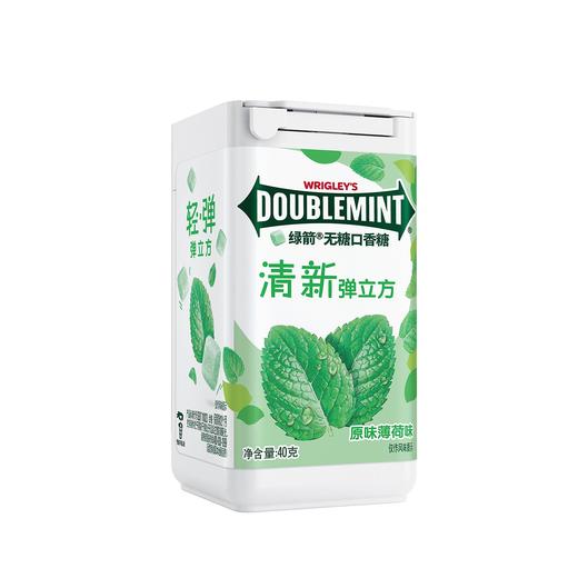 绿箭 清新弹立方原味薄荷味无糖口香糖 40g/盒 商品图0