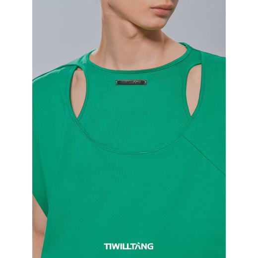 启世录TIWILLTANG“纨涵暹堑”镂空叠片结构背心夏季宽松无袖马甲 商品图3