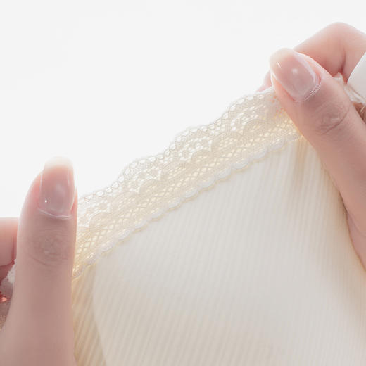 连绵·蕾丝罗纹三角背心文胸691（AB） 商品图9