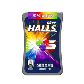 荷氏 缤纷水果味0糖薄荷味糖 15g/盒