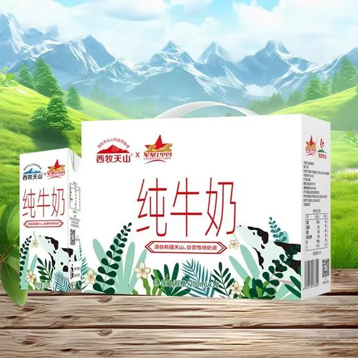 新疆西牧天山军垦1949纯牛奶200ml*4箱 商品图0