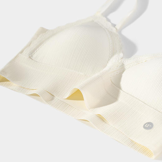 连绵·蕾丝罗纹三角背心文胸691（AB） 商品图11