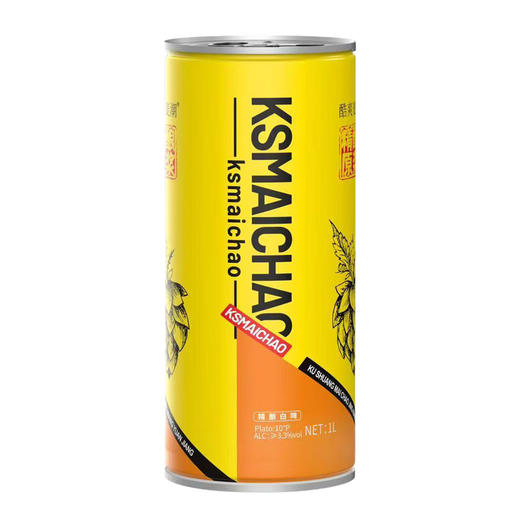 酷爽麦潮 精酿白啤酒 1L*1瓶/6瓶 商品图0