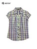 【第2件半价！尾货清仓不退换】波顿女士短袖休闲格仔衬衫LS728215 商品缩略图4