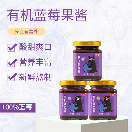 贵州黔东南蓝笑有机蓝莓果酱 商品图1