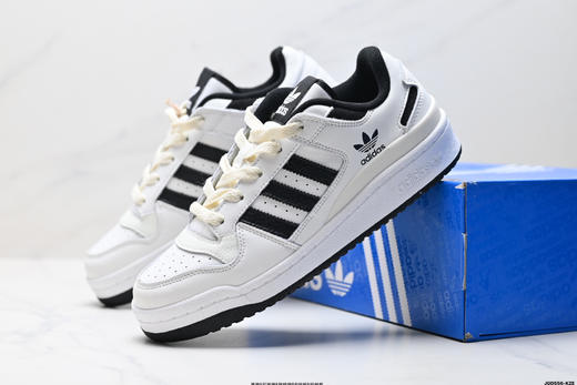 阿迪达斯ADIDAS FORUM LOW CL三叶草经典复古低帮休闲运动板鞋ID0990男女鞋 商品图7