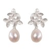 【夏花】925锆石花朵四叶花珍珠耳饰【JHY-E001026Y】 商品缩略图4