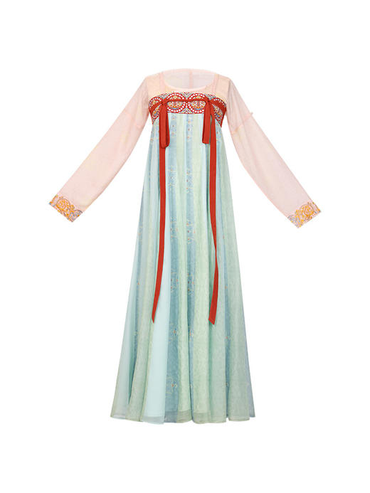 【重回汉唐永遇乐】原创齐胸16破裙披帛套装唐制汉服女装姐妹款夏 商品图5