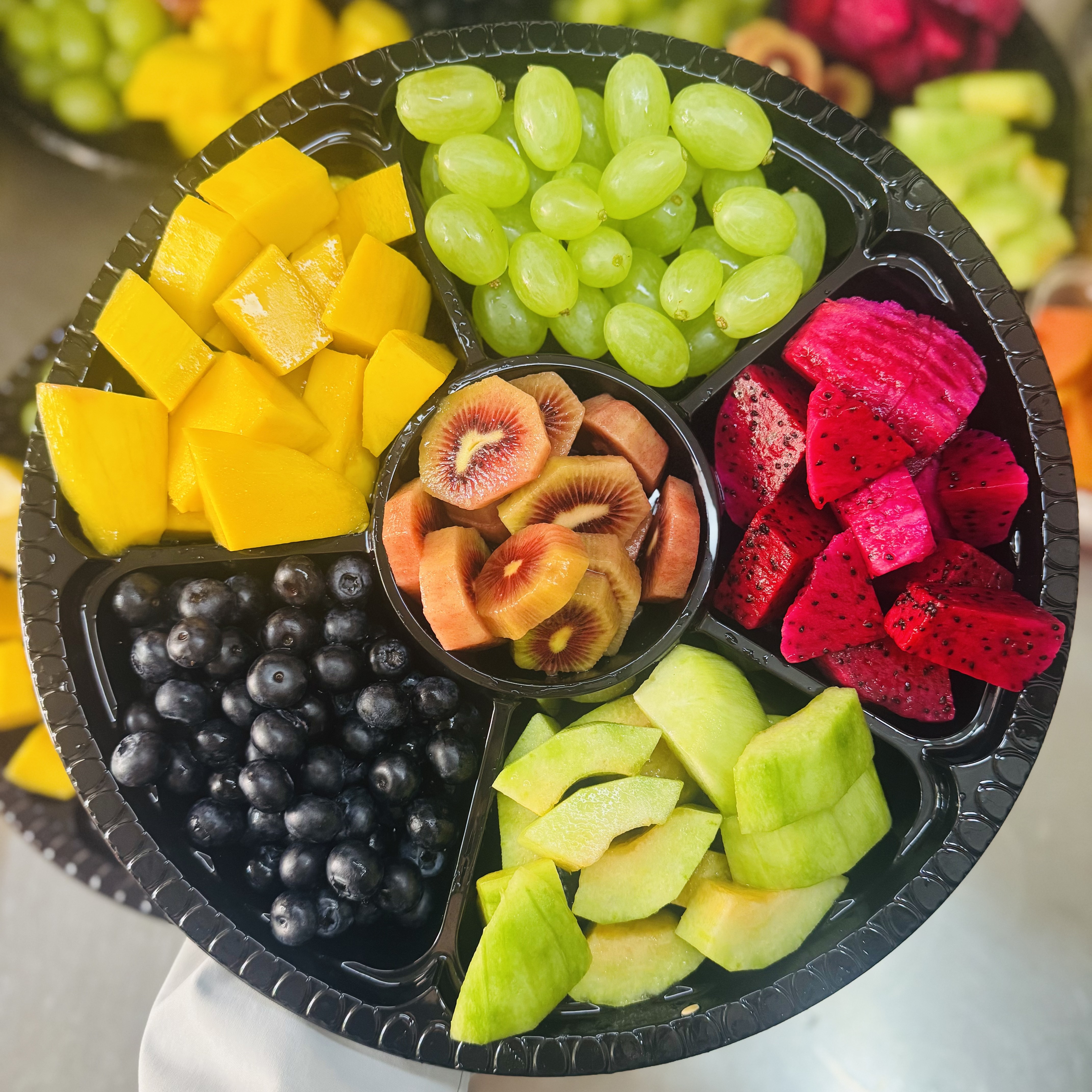 【六分格】豪华水果拼盘 直径33.5CM