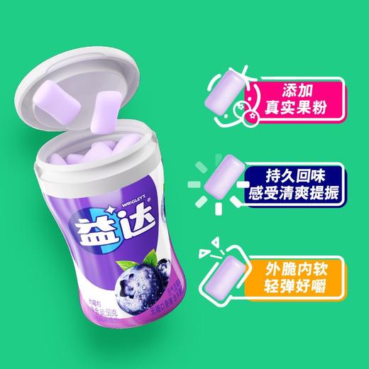 益达无糖口香糖（蓝莓味）含木糖醇 40粒56g/瓶 商品图1