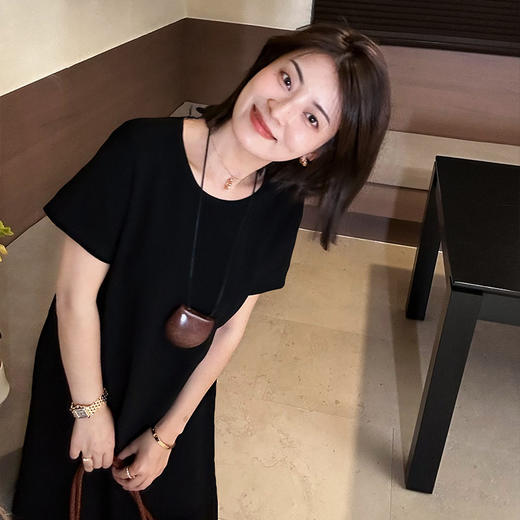 【特价不退不换】【预售7天】良木礼夏季简约三醋酸连衣裙（3692） 商品图2