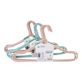 广百生活浸塑衣架405mm(颜色随机)8支