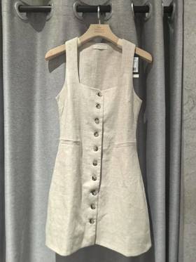 Faithfull The Brand - Jaques Mini Dress - Natural - 女装 - 连身裙 - 自然色