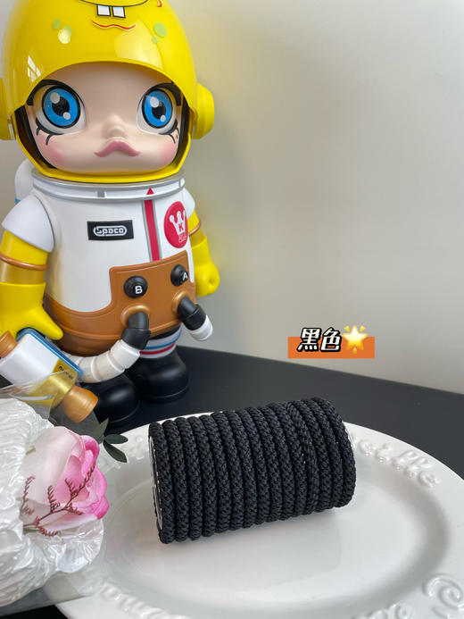 昆凌同款 编织丹麦高弹力编织发圈桶 一桶15根高弹力耐磨 商品图1