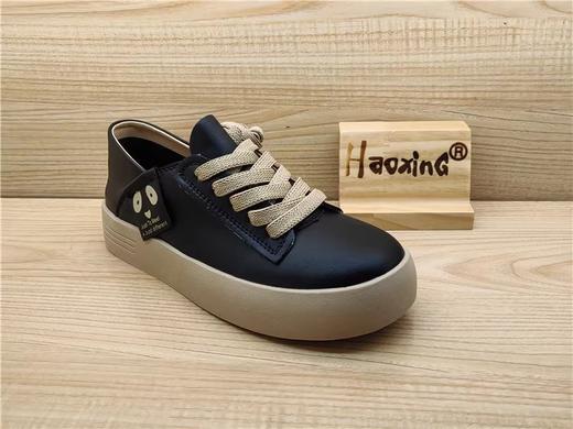 2024年豪行春季新款正品真皮板鞋休闲舒适平底系带女单鞋24171506 商品图1