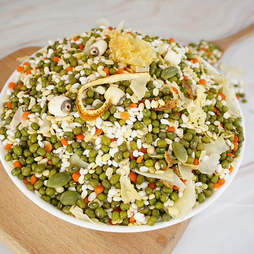 田园系列陈皮绿豆百合银耳粥 1kg 商品图1