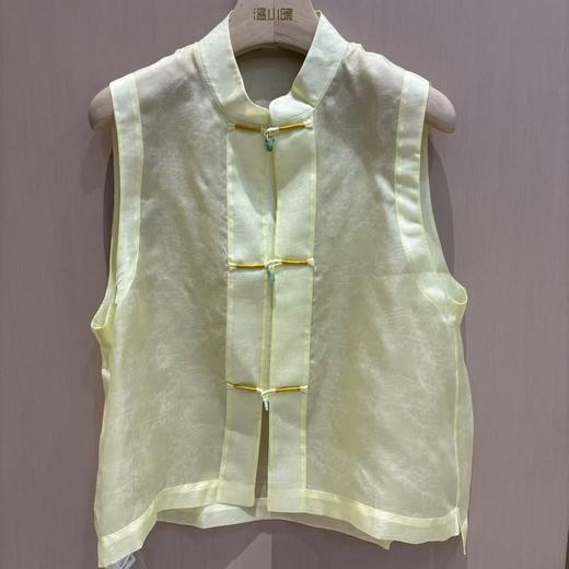 【线上专属】中式马甲(23704158-柠檬黄) 商品图0