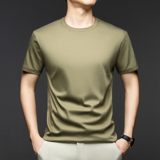 老爷车 2025新款夏季男士高级100支液氨棉T恤时尚休闲百搭半袖 LC3125108 商品图4