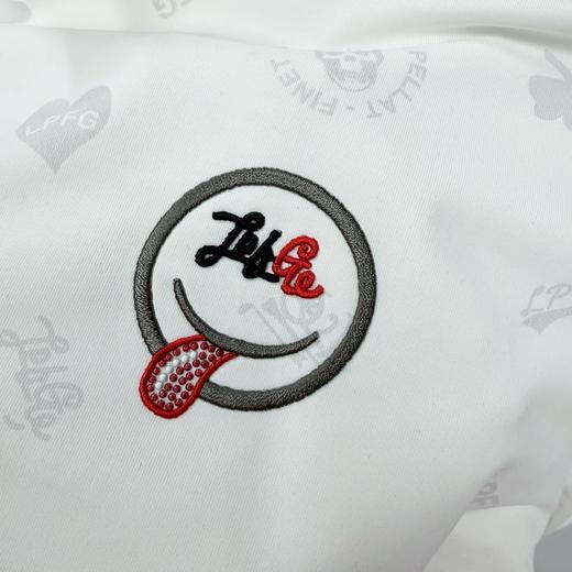 日单 高尔夫女士 印花短袖T恤立领 修身版型速干透气 爱心三叶草图案 商品图4