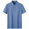 桑蚕丝短袖t恤 男士夏季新款时尚简约翻领纯色薄款polo衫男装 商品缩略图4