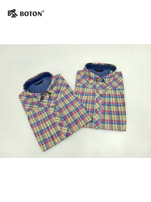 【第2件半价！尾货清仓不退换】波顿女士休闲格仔短袖衬衫LS730215 商品图3