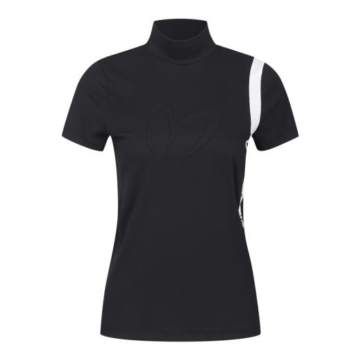 Master Bunny 高尔夫 女士 刺绣logo拼色条纹针织短袖T恤 商品图5