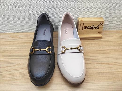 豪行新款23367892真皮时尚休闲低跟女鞋单鞋皮鞋 商品图1