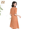 佐尔美夏季新款时尚气质桑蚕丝短袖连衣裙女M42LS52 商品缩略图4