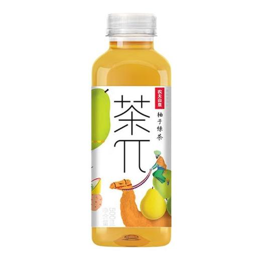 农夫山泉 茶兀柚子绿茶饮料 500ml/瓶 商品图0