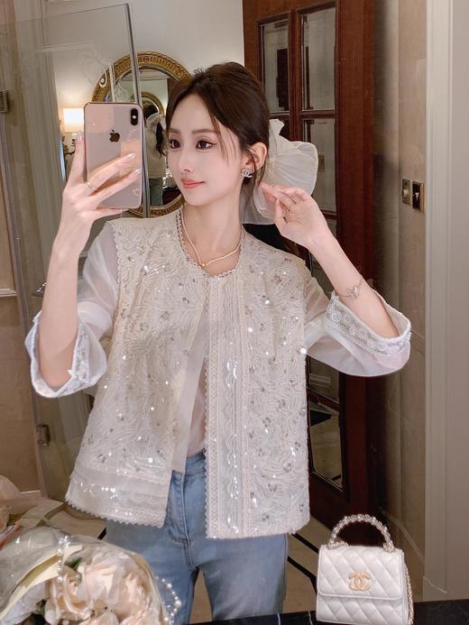 张心子【蝉翼美人】轻薄防晒雪纺衫上衣 U2504073 商品图1