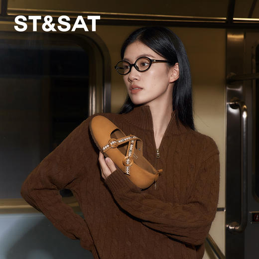 星期六舒适圆头交叉绊带勃肯鞋SSD1111025 商品图5