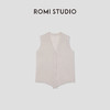 ROMI STUDIO“松弛纽约”100可机洗羊毛花纱V领针织马甲RW24ASG0382【发货时效25天】 商品缩略图0