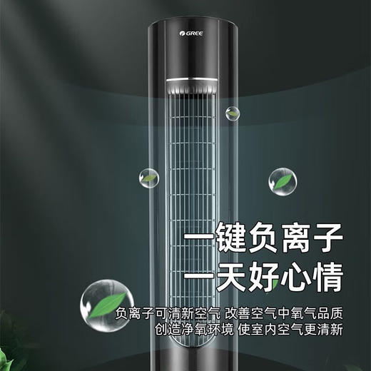 格力（GREE）家用卧室办公室无叶塔扇冷暖两用落地扇负离子智能节能遥控 FL-10X61RBag(WiFi) 商品图4