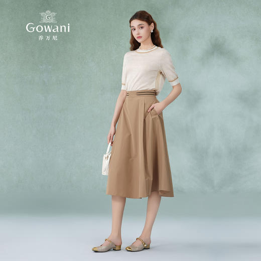 乔万尼半身裙夏新款a字半裙显瘦百搭双色可选EM2D767 商品图3