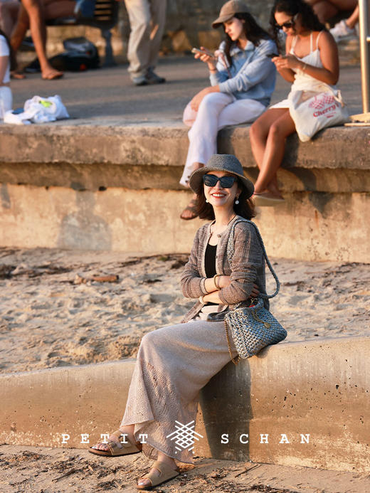 PETIT SCHAN小闪 #083  La La City 爱乐之城 手工编织纸草镂空度假感草帽小礼帽 商品图6